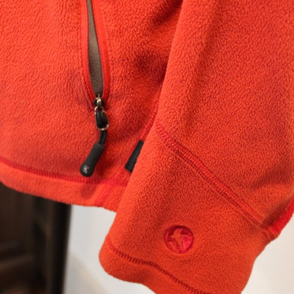 Gander Mountain Medium Weight Fleece Jacket in Orange/Red Size L - Picture 3 of 9